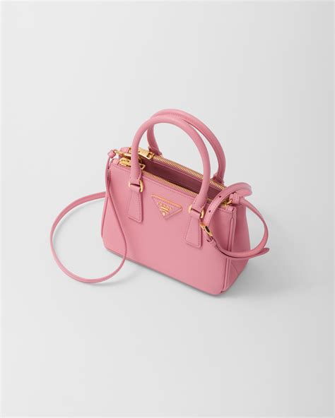 Petal Pink Prada Galleria Saffiano Leather Mini